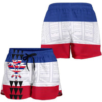 Hawaii Flag Polynesian Women's Shorts Women White - Polynesian Pride