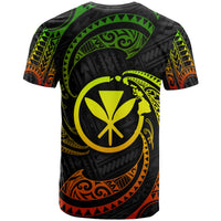 Polynesian Hawaii T Shirt Reggae Tribal Wave - Polynesian Pride