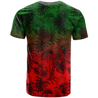 Polynesian T Shirts Red Hibiscus Patterns - Polynesian Pride
