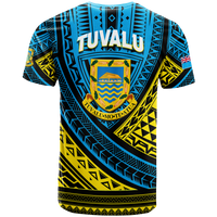 Tuvalu T Shirt 44th Independence Anniversary Tribal Pattern LT12 - Polynesian Pride
