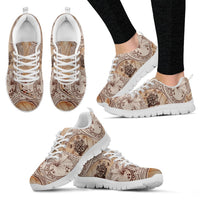 Fiji Sneakers - Hibiscus Flowers Vintage Style - Polynesian Pride
