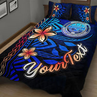 Federated States of Micronesia Custom Personalised Quilt Bed Set - Vintage Tribal Mountain - Polynesian Pride