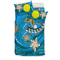 Palau Polynesian Bedding Set - Spring Style Blue Color - Polynesian Pride