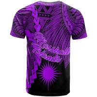 Marshall Islands Polynesian T Shirt Tribal Wave Tattoo Purple - Polynesian Pride