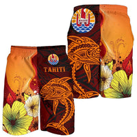 Tahiti Men's Shorts - Tribal Tuna Fish - Polynesian Pride