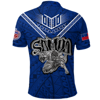 Toa Samoa Rugby Polo Shirt Samoan Warrior Pride LT12 - Polynesian Pride