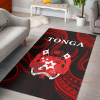 Tonga Pattern Area Rug Always Proud LT13 Rug Red - Polynesian Pride