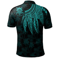 Tuvalu Polo Polynesian Wings (Turquoise) - Polynesian Pride