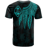 Guam T Shirt Polynesian Wings (TurQuoiSe) - Polynesian Pride
