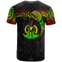 Vanuatu Polynesian T Shirt Full Color Heart Shield - Polynesian Pride