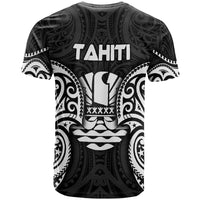 Tahiti Polynesian Custom T Shirt Tahiti Spirit White - Polynesian Pride
