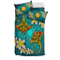 Nauru Micronesia Bedding Set - Manta Ray Ocean - Polynesian Pride