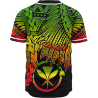Hawaii Kanaka Maoli Polynesian Baseball Shirt - Tribal Wave Tattoo Reggae - Polynesian Pride