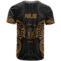 Niue Polynesian T Shirt Niue Spirit Gold - Polynesian Pride