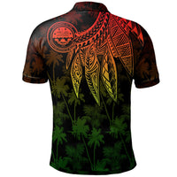 Federated States of Micronesia Polo Shirt Polynesian Wings (Reggae) - Polynesian Pride