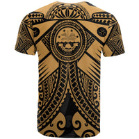 Fsm Custom T Shirt Gold Seal with Polynesian Tattoo - Polynesian Pride