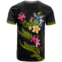 Solomon Islands Polynesian Custom T Shirt Plumeria Tribal - Polynesian Pride