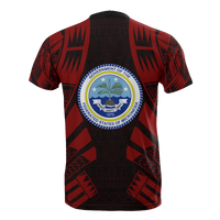 Federated States of Micronesia T Shirt F S M Seal Polynesian Tattoo Red Style - Polynesian Pride
