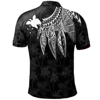 Papua New Guinea Polo Shirt Polynesian Wings (White) - Polynesian Pride