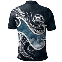 Tuvalu Polynesian Polo Shirt Ocean Style - Polynesian Pride