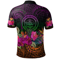Palau Custom Polo Summer Hibiscus - Polynesian Pride