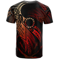 Cook Islands Polynesian Custom T Shirt Polynesian Legend Red Version - Polynesian Pride