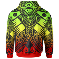 Chuuk Hoodie Reggae Seal with Polynesian Tattoo - Polynesian Pride