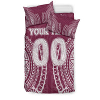 (Custom Personalised) Cook Islands Mangaia Bedding Set - Tribal Pattern - LT12 - Polynesian Pride