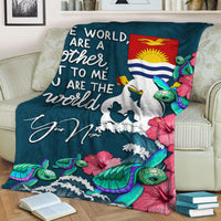 (Custom Personalised) Kiribati Mothers Day With Green Turtle Blanket - LT12 - Polynesian Pride