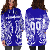 (Custom Personalised) Cook Islands Pukapuka Hoodie Dress - Tribal Pattern - LT12 - Polynesian Pride
