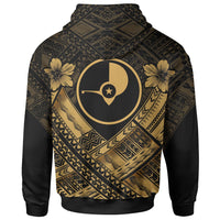 Yap Custom Polynesian Hoodie Yap Gold Seal Camisole Hibiscus Style - Polynesian Pride