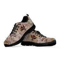 Hawaii Kanaka Maoli Sneakers - Hibiscus Flowers Vintage Style - Polynesian Pride