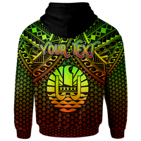 Polynesian Tahiti Custom Hoodie Reggae Vintage Polynesian Patterns - Polynesian Pride