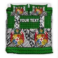 (Custom Personalised) Tonga Bedding Set Be Unique Version 05 Green LT13 - Polynesian Pride
