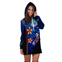 Federated States of Micronesia Hoodie Dress - Vintage Tribal Mountain - Polynesian Pride