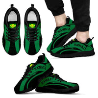 Hawaii Polynesian Sneakers - Camber Style Green Men's Sneakers Black - Polynesian Pride