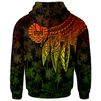 Tahiti Hoodie Polynesian Wings (Reggae) - Polynesian Pride