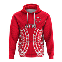 Custom Cook Islands Atiu Hoodie Tribal Pattern LT12 - Polynesian Pride