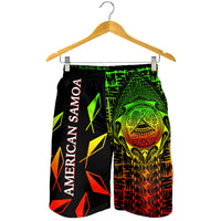 American Samoa Men's Shorts - AS Seal Rocket Style (Reggae) - Polynesian Pride
