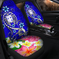 Fiji Car Seat Covers - Turtle Plumeria (Blue) - Polynesian Pride