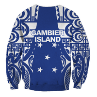 (Custom Personalised) Austral Islands Tribal Tattoo Sweatshirt - LT12 - Polynesian Pride