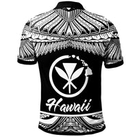 Hawaii Polynesian Polo Custom Shirt Hawaii Pride White Version - Polynesian Pride