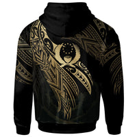 Pohnpei Polynesian Zip Hoodie Legend Gold Version - Polynesian Pride