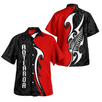 Aotearoa Silver Fern Maori Matching Dress and Hawaiian Shirt - Polynesian Pride