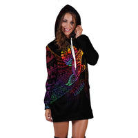 Tahiti Hoodie Dress - Butterfly Polynesian Style - Polynesian Pride