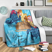 Tokelau Custom Personalised Premium Blanket - Tropical Style - Polynesian Pride
