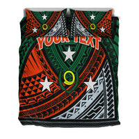 (Custom Personalised) Vanuatu Penama Province Tribal Pattern Bedding Set - LT12 - Polynesian Pride