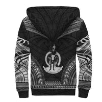 Vanuatu Sherpa Hoodie - Polynesian Chief Black Version - Polynesian Pride