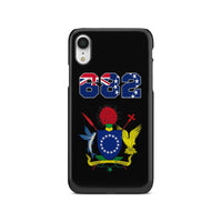 Cook Islands Phone Case - Coat of Arm Code iPhone Xr One Size Black - Polynesian Pride