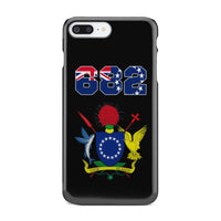 Cook Islands Phone Case - Coat of Arm Code iPhone 8 Plus One Size Black - Polynesian Pride